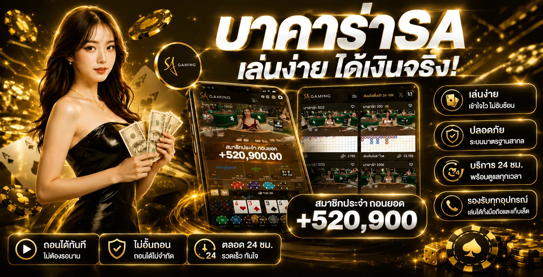 ทางเข้า RM888 พร้อมระบบใช้งานบนมือถือ
